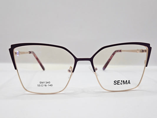 Lentes Básico 2 Seima SM1340 — Metal (Negro/Dorado, Morado/Plata y Lila/Dorado)