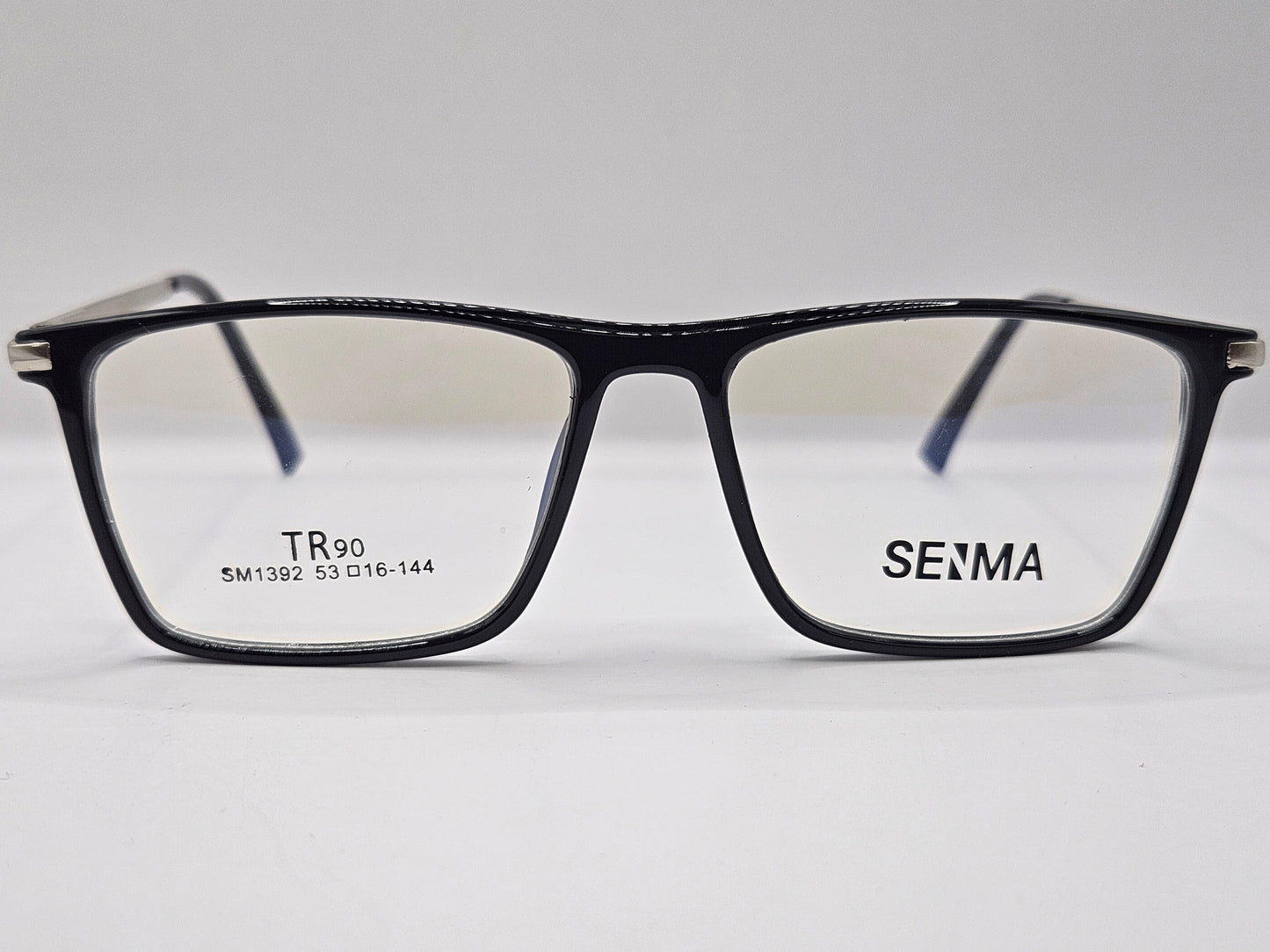 Lentes Básicos Seima SM1392 — Pasta/Metal (Negro/Plata, Azul/Plata, Café/Dorado y Gris/Plata)