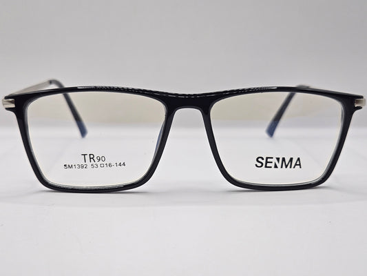 Lentes Básicos Seima SM1392 — Pasta/Metal (Negro/Plata, Azul/Plata, Café/Dorado y Gris/Plata)