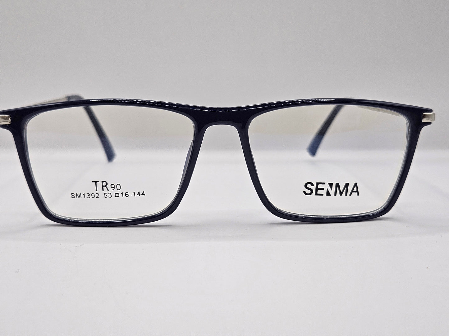 Lentes Básicos Seima SM1392 — Pasta/Metal (Negro/Plata, Azul/Plata, Café/Dorado y Gris/Plata)