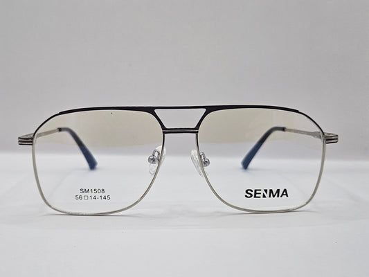 Lentes Básico 2 Seima SM1508 — Metal (Plata/Negro y Dorado/Negro)