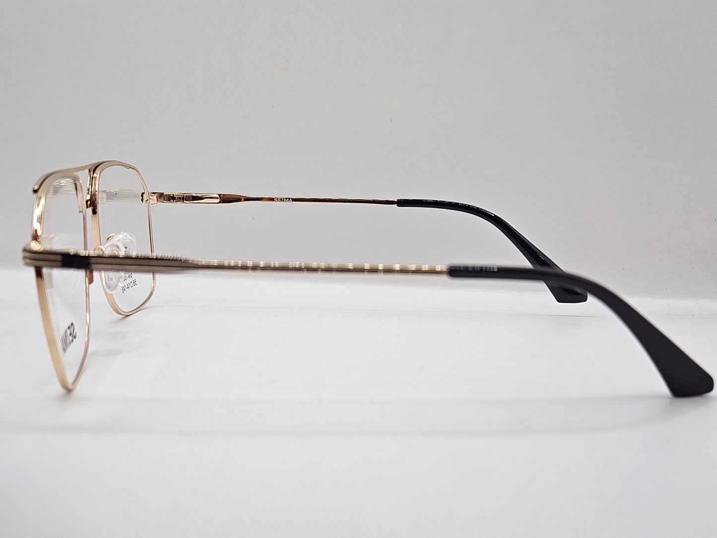 Lentes Básico 2 Seima SM1508 — Metal (Plata/Negro y Dorado/Negro)