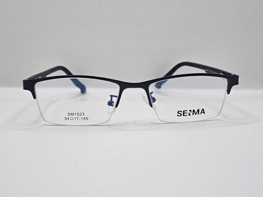 Lentes Básico 2 Seima SM1523 — Metal (Negro, Plata y Azul)