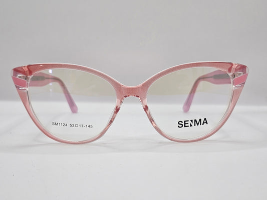 Lentes Básicos Seima SM1124 — Pasta (Humo/Negro y Rosa Cristal)
