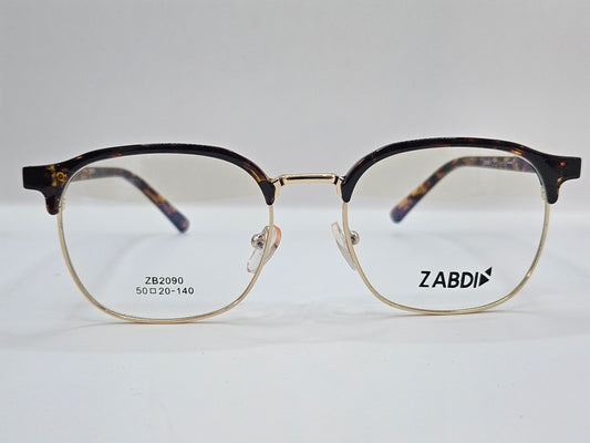 Lentes Básicos Zabdi ZB2091 — Pasta/Metal (Café, Negro y Carey con Dorado)