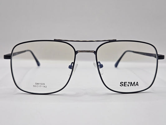 Lentes Básico 2 Seima SM1535 — Metal (Negro/Plata, Gris y Azul)