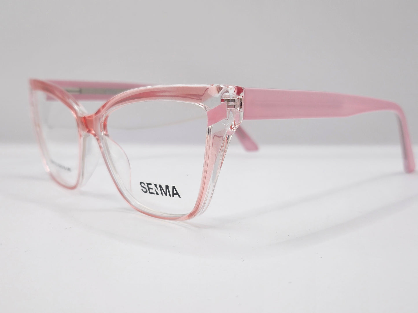 Lentes Básicos Seima SM1122 — Pasta (Rosa Cristal y Humo/Negro)