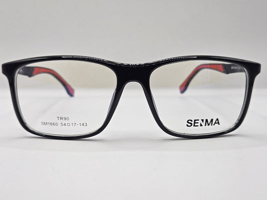Lentes Básicos Seima SM1660 — Pasta/Metal (Negro, Gris y Plata)