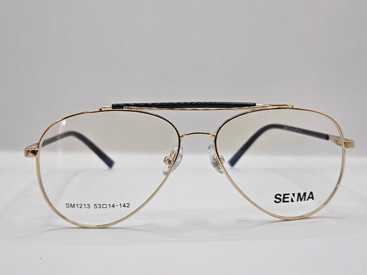 Lentes Básico 2 Seima SM1213 — Metal (Plata/Negro, Gris Oscuro/Negro y Dorado/Negro)