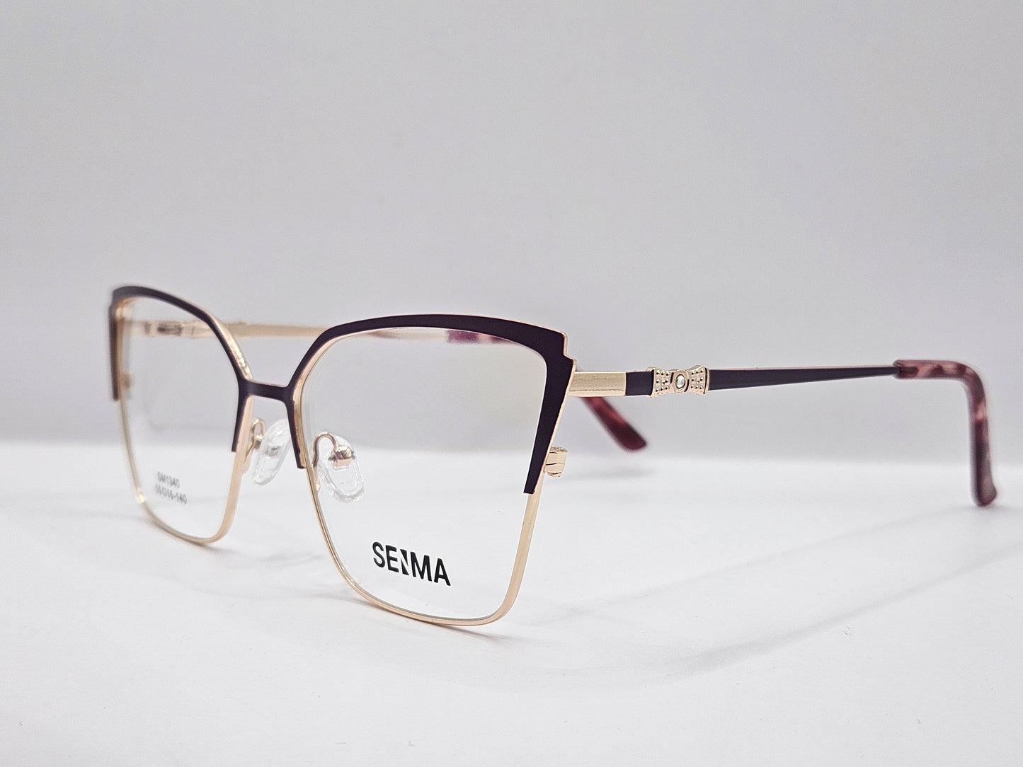Lentes Básico 2 Seima SM1340 — Metal (Negro/Dorado, Morado/Plata y Lila/Dorado)