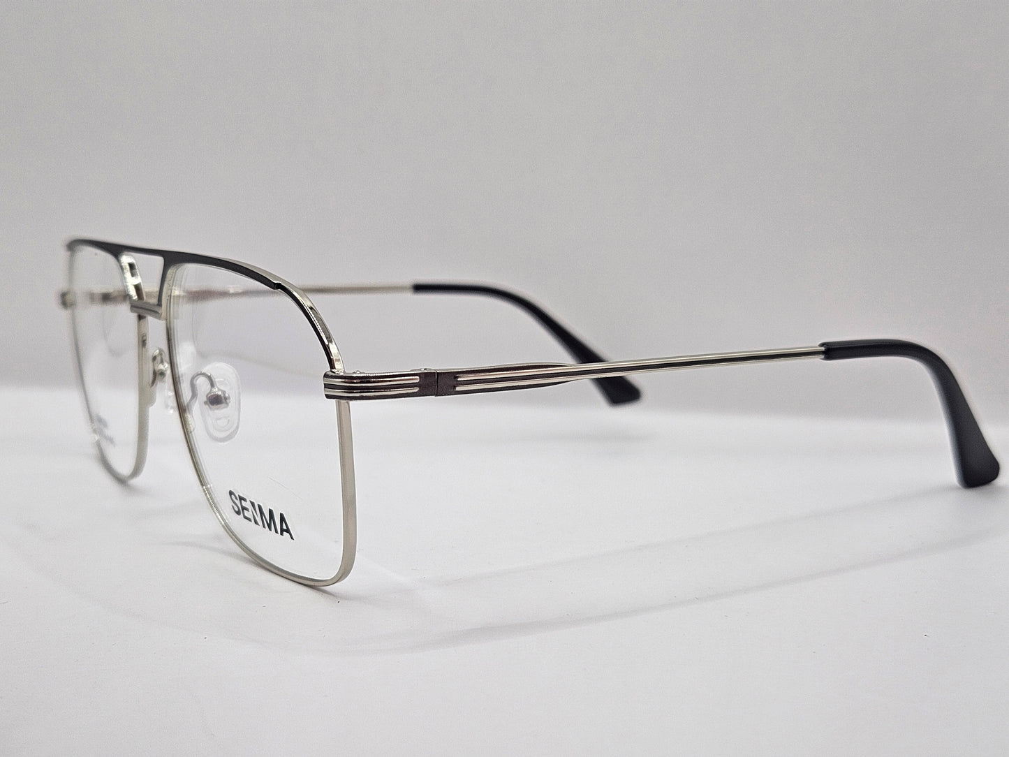 Lentes Básico 2 Seima SM1508 — Metal (Plata/Negro y Dorado/Negro)