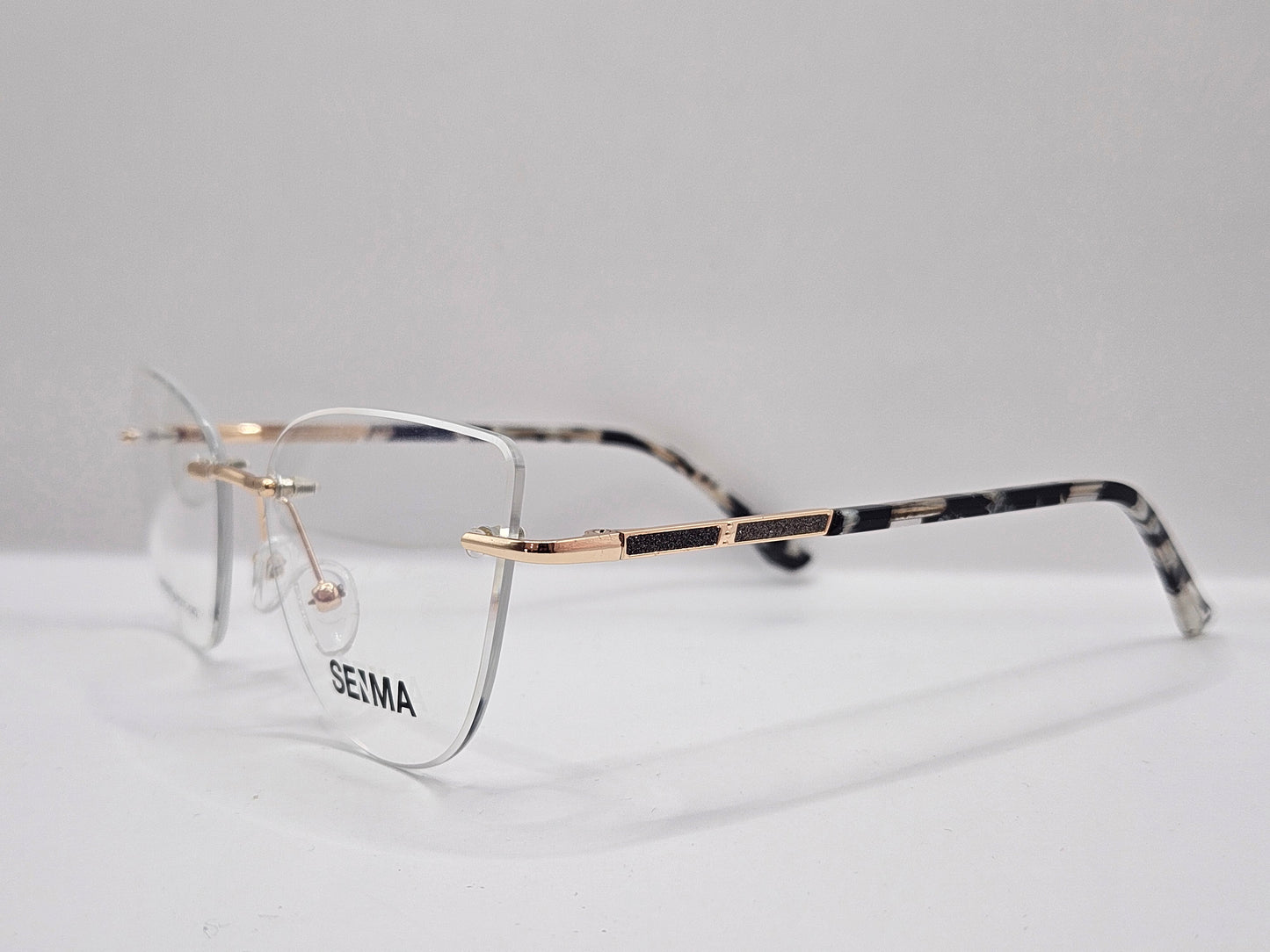 Lentes Básico 2 Seima SM1460 — Metal (Dorado/Negro y Dorado/Rosa)