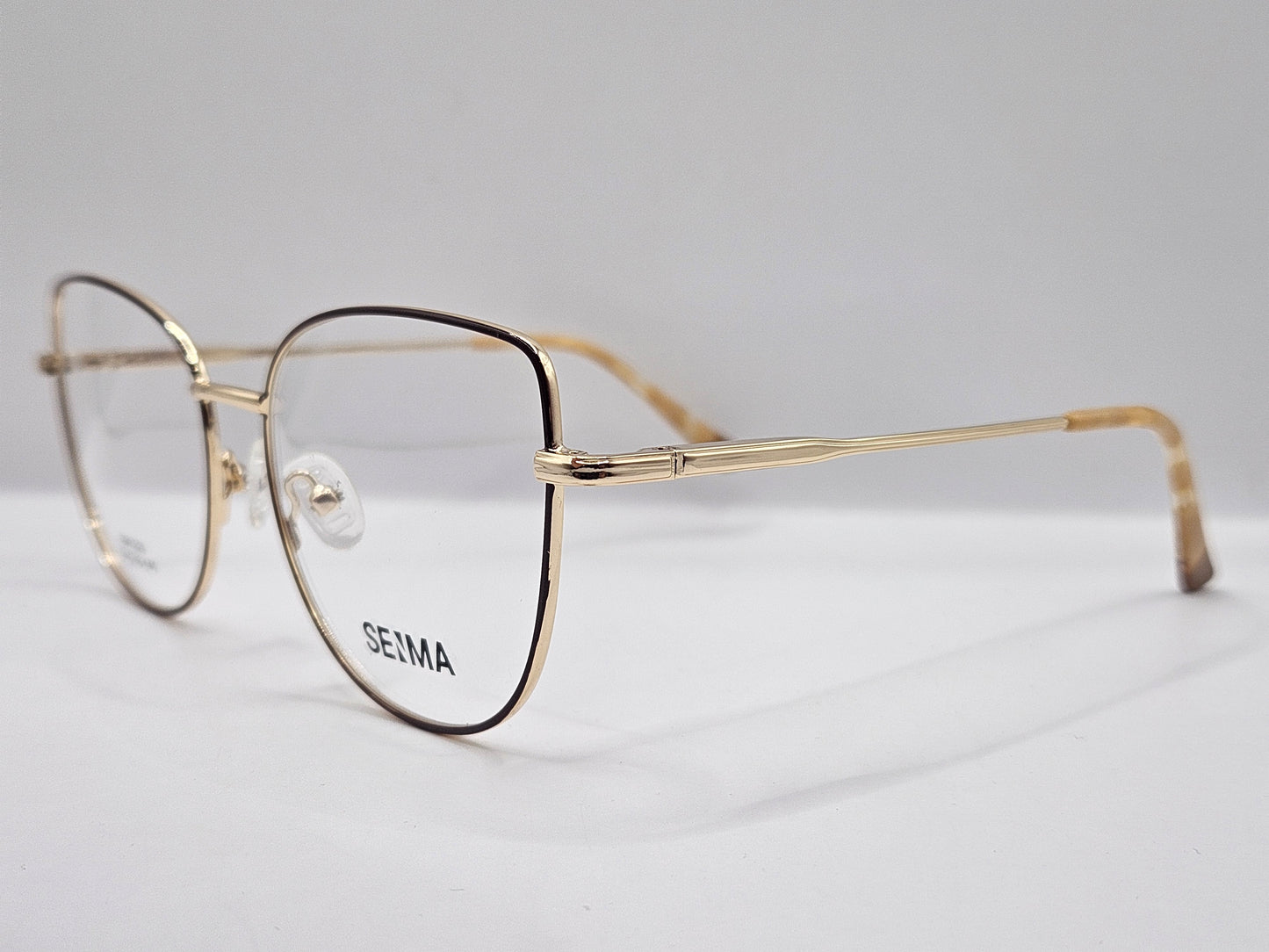 Lentes Básico 2 Seima SM1329 — Metal (Negro/Dorado y Café/Dorado