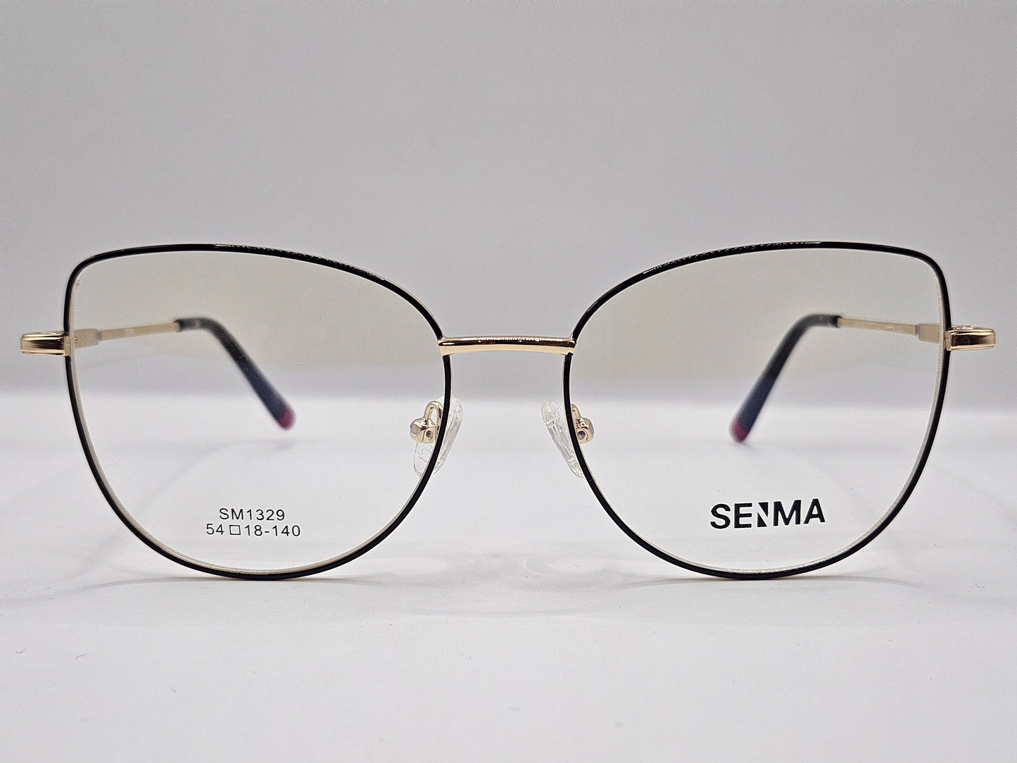 Lentes Básico 2 Seima SM1329 — Metal (Negro/Dorado y Café/Dorado
