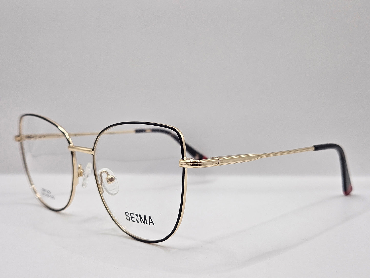Lentes Básico 2 Seima SM1329 — Metal (Negro/Dorado y Café/Dorado