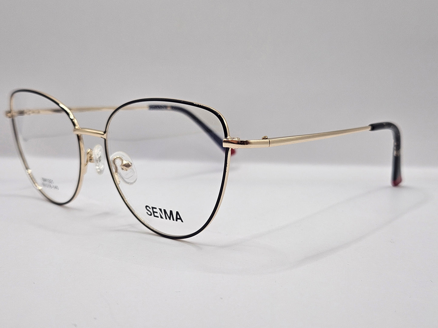 Lentes Básico 2 Seima SM1321 — Metal (Negro/Plateado/Rojo y Café/Plateado)